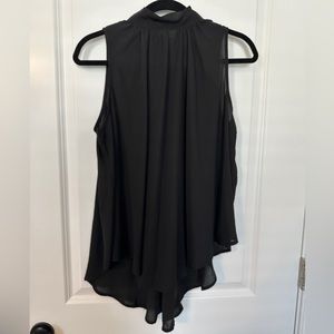 Flowy tunic like blouse with tie neck